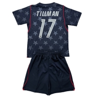 Camiseta Estados Unidos Malik Tillman #17 Segunda Equipación Replica Mundial 2026 para niños mangas cortas (+ Pantalones cortos)